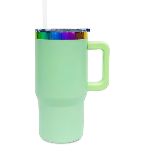 20 oz Tumbler with Handle Double Wall Insulated Tavel coffee Mug for Iced or hot dr...