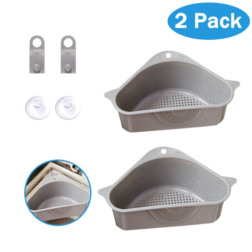 Buy 2 Pack Sink Basket Corner Strainers,Triangular Multifunctional