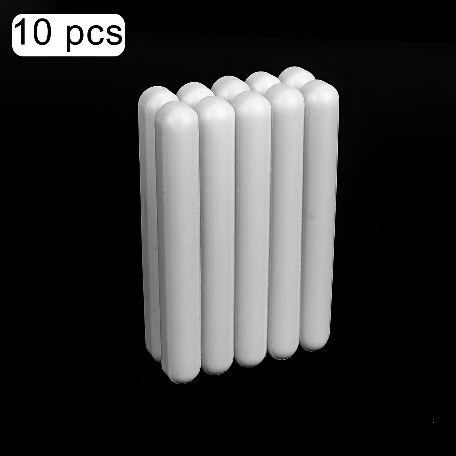 stonylab Barra di Agitazione, Ancorette Magnetiche Rivestite in PTFE da 60 mm Mixer Bianco per Agitatori, 10 Pacchetti