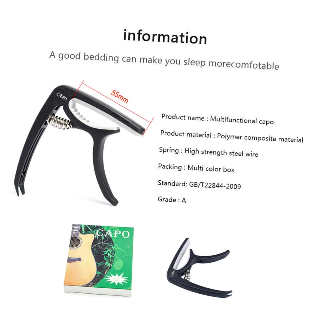 BESTonZON 3piezas Kit De Accesorios Para Guitarra Juego De Puente Cejuela Selleta Enrollador De Cuerdas y Púas Para Reemplazo y Mantenimiento De Cuerdas De Guitarra