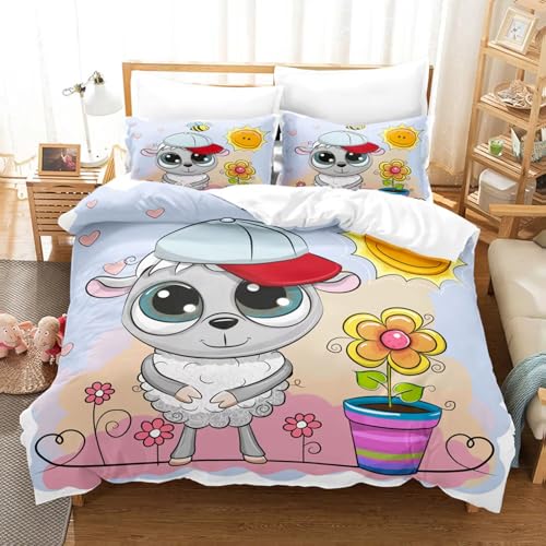 BJCJGGL �z�c�Z�b�g �_�u�� 3�_�Z�b�g ����̗r �t�Q�� �|���G�X�e�� �ʋC�� �R�� �h�L �h�_�j �z�c�J�o�[ 190x210 cm + 2 ���J�o�[ 43x63 cm