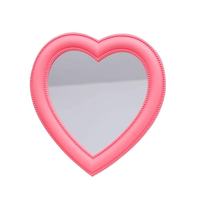 Buy BinaryABC Heart Makeup Mirror Cosmetic Mirror Wall Desktop Mirror