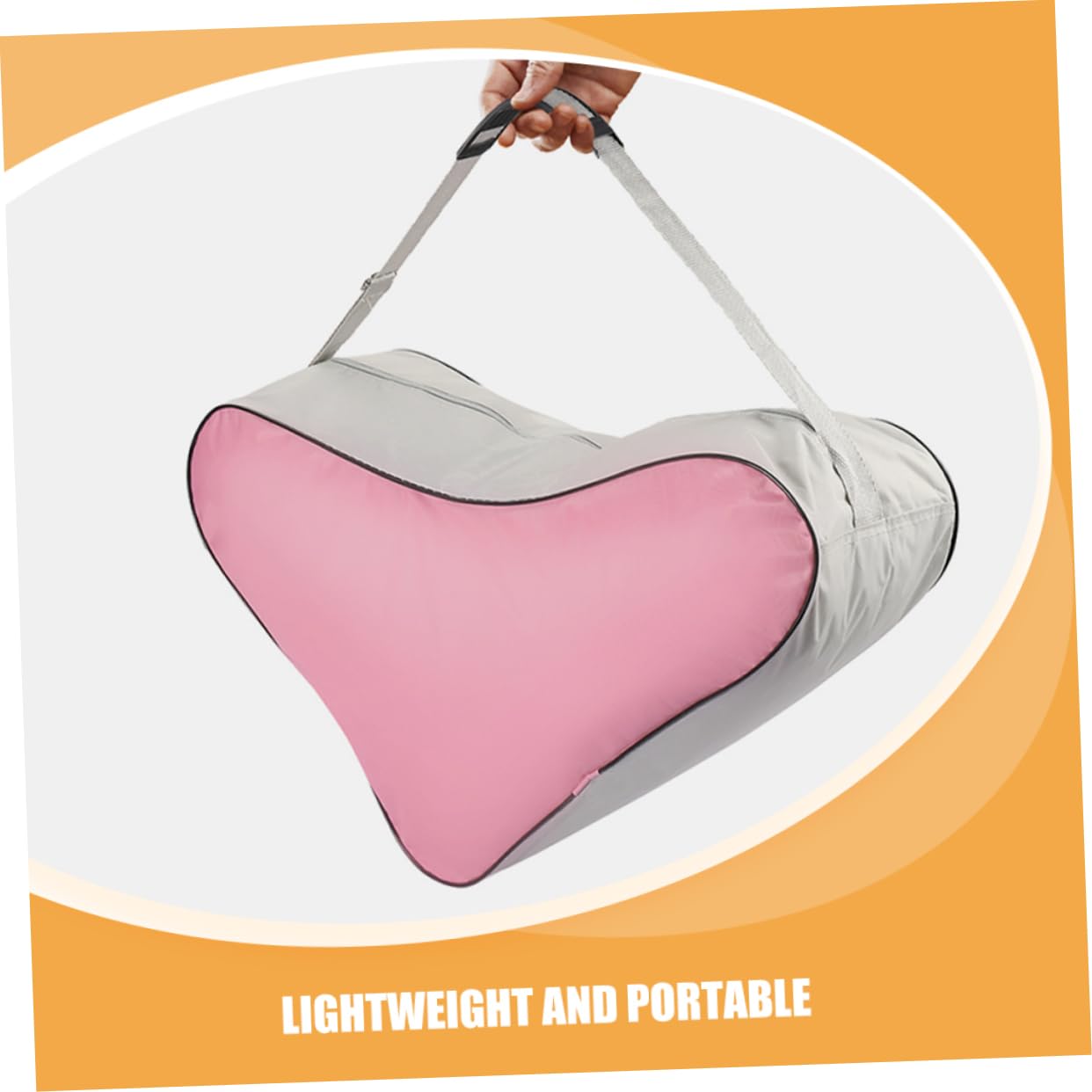 BESPORTBLE Borsa Pattini Triangolare 2 Pezzi in Stoffa per Bambine | Tracolla Integrata, Formato Leggero e Portatile, Adatta a Roller Skates e Figure Skating