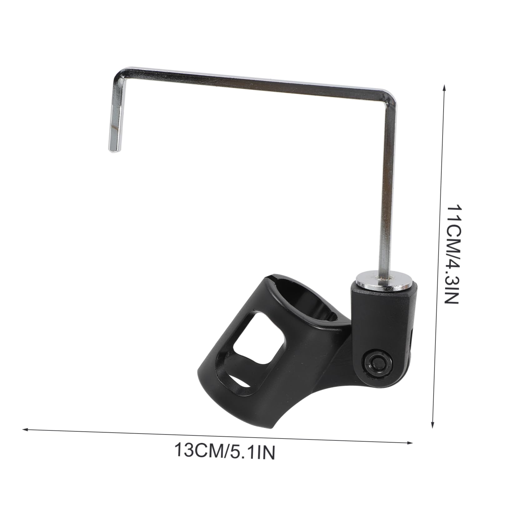 DIYEAH 1Set Portable Microphone Clip for Saxophone Metal Holder with Clamp Opening Design Vertical Support for Optimal Sound Easy Installation Compatible with Microphones