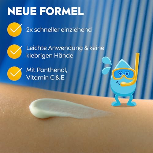 NIVEA SUN Kids Schutz & Pflege To Go LSF 50+ Sonnencreme, hoher Sonnenschutz mit Vitamin C & E, schweiß- & extra wasserfeste Sonnenlotion für empfindliche Kinderhaut (50 ml) 3