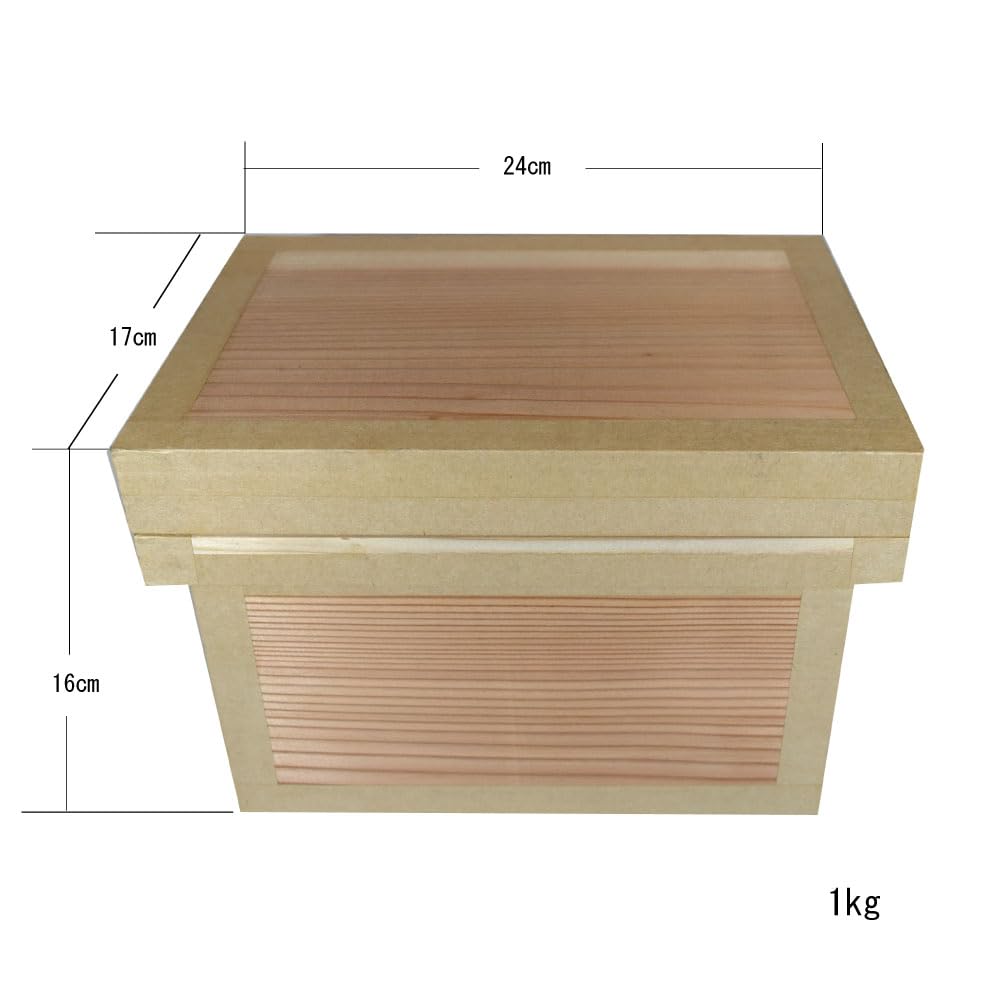 Amazon｜前田工房 茶箱 1kg 国産 杉 静岡 木箱 収納 防虫 防湿 外寸