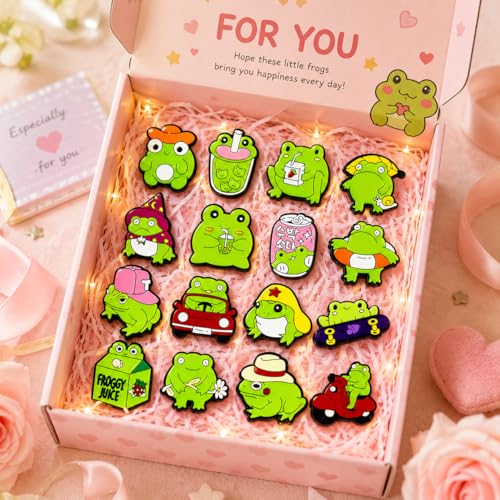 Breloques grenouille verte pour customiser sabots et bracelets enfants