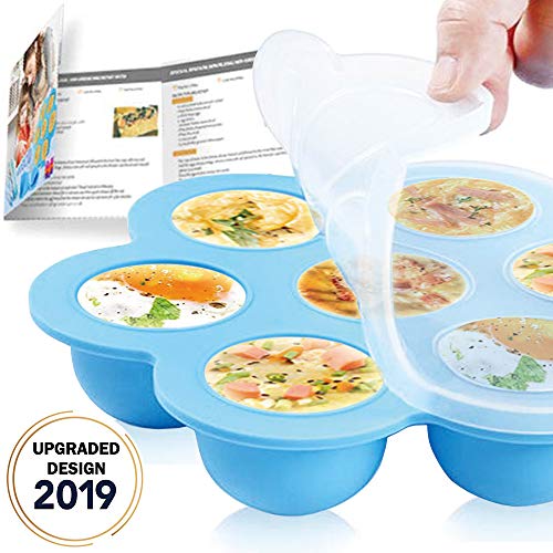 Silicone Egg Bites Molds for Instant Pot Accessories - Reusable Baby Food Storager