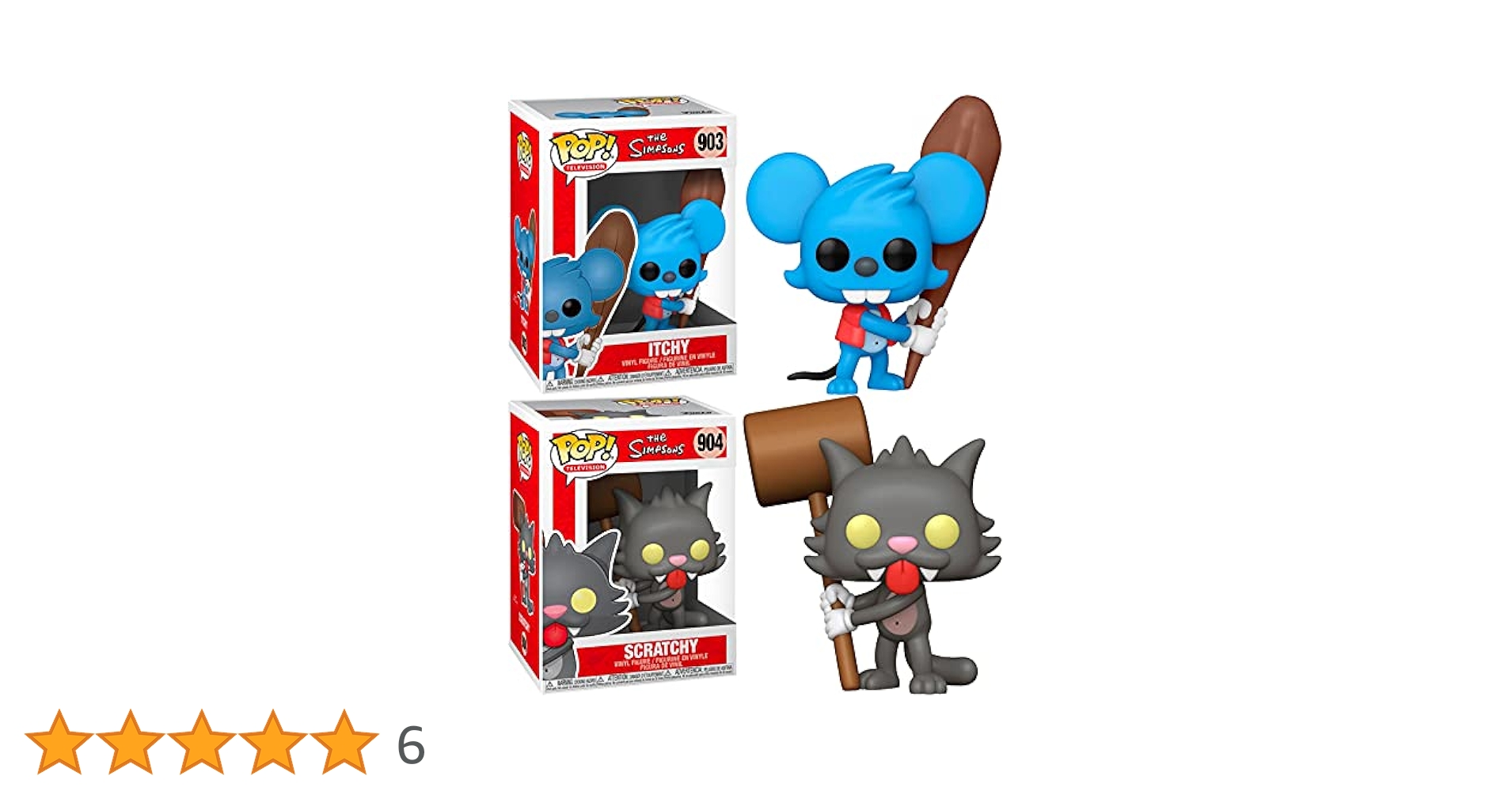 ファンコポップ　イッチー&スクラッチーセット　シンプソンズ Amazon.co.jp: A Cartoon Inside A Cartoon: Funko Pop