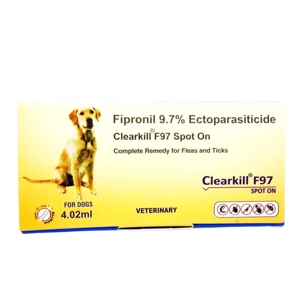 See full amazon price history chart for Clearkill F97 Spot On for Dogs Weighing Between 40 kg to 60 kg, Prevention and Treatment of Flea, Tick and Chewing Lice, 4.02 ml Clearkill F97 Spot On for Dogs Weighing Between 40 kg to 60 kg, Prevention and Treatment of Flea, Tick and Chewing Lice, 4.02 ml (B0CXPYKNWG) Amazon Price History, Amazon Price Tracker