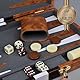 Große Backgammon-Sets für Erwachsene – Klassische Brettspiele für 2 Spieler, Erwachsene und Kinder – Premium Backgammon-Set mit 38 cm Spielbrett in hochwertigem PU-Leder-Etui