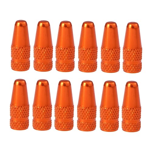 FOYTOKI 12pcs Alloy Bike Tire Caps Dust Cover for Bike Valve Cap Sealing Effect Prevents Leakage and Dirt