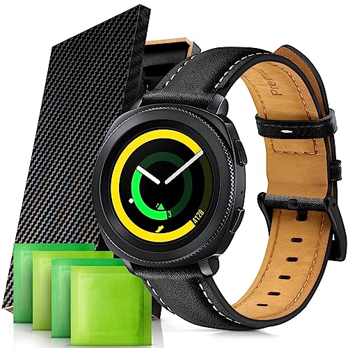 22mm Correa para Samsung Galaxy Watch 46mm, Correa de piel de repuesto para Samsung Galaxy Watch 3 45mm Pulsera compatible con Samsung Gear S3 Frontier/Classic