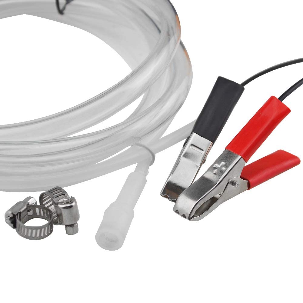 WMYCONGCONG Extracteur de pompe de vidange 12 V 60 W Extracteur de fluide Pompe de transfert d'huile moteur diesel pour Voiture Bateau Moto Quad RV ATV et autres véhicules