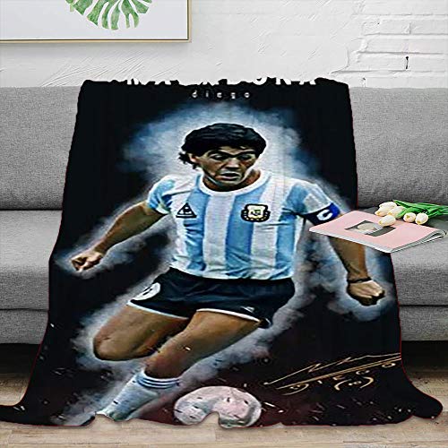 Diego Maradona Argentina - Manta de franela suave para todas las estaciones, para cuna, cama, sillón, 152,4 x 203,2 cm