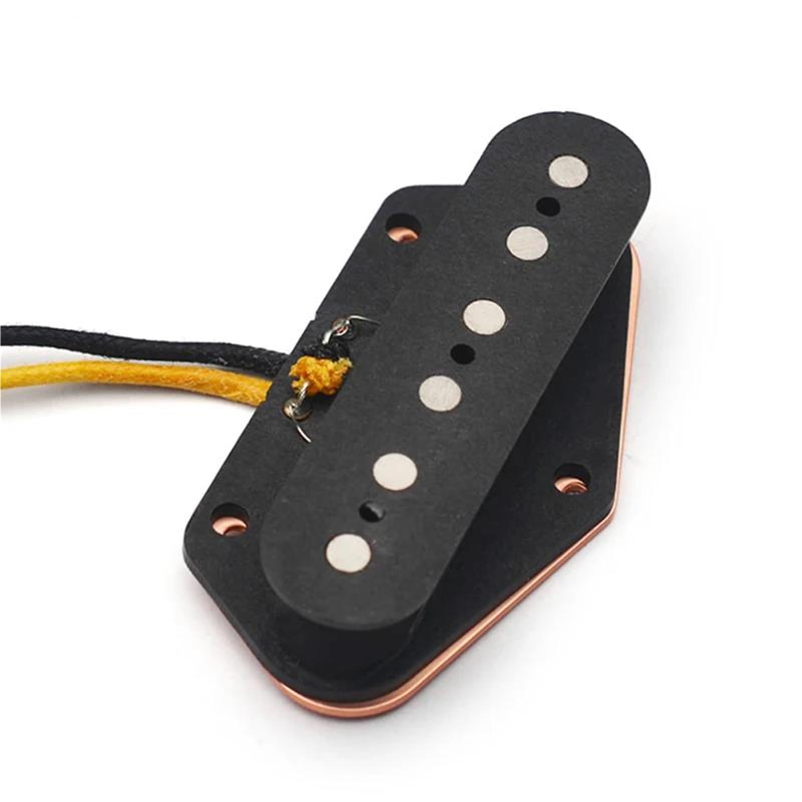 Pickup Gitary Elektrycznej Czarna szpulka z włókna Alnico 5 Bridge Pickup z materiałowymi częściami do gitary z mostkiem kablowym