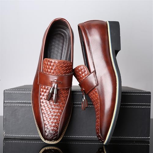 Oxford shoes for men Men's Oxford Dress Shoes Stylish Tassel Leather Business Shoes for Office, Parties, and Weddings2