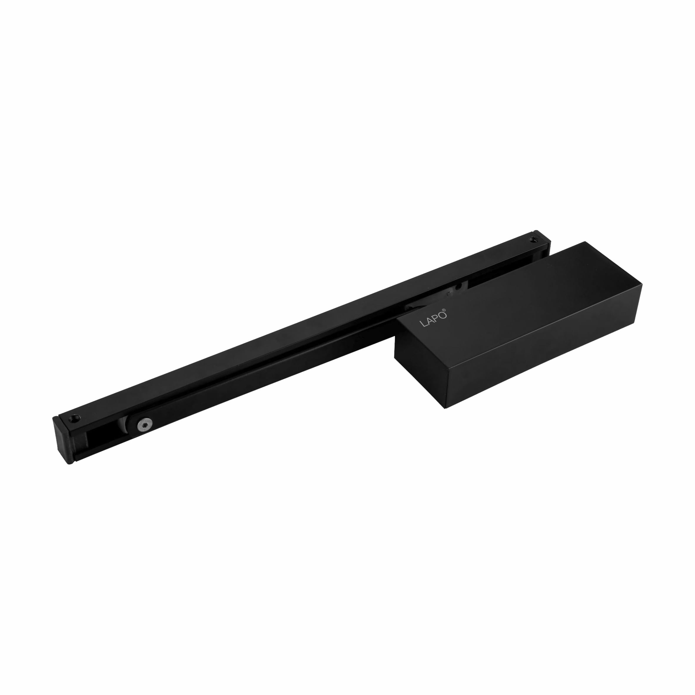 LAPO Heavy Duty Aluminium Automatic Hydraulic Double Speed Pelmet Arm Door Closer | Aluminium and Wooden Door Closer with Fitting Set for All Door Weight Up to 70-100 Kg (Black Finish) (B0BT4TW3NQ) Amazon Price History, Amazon Price Tracker