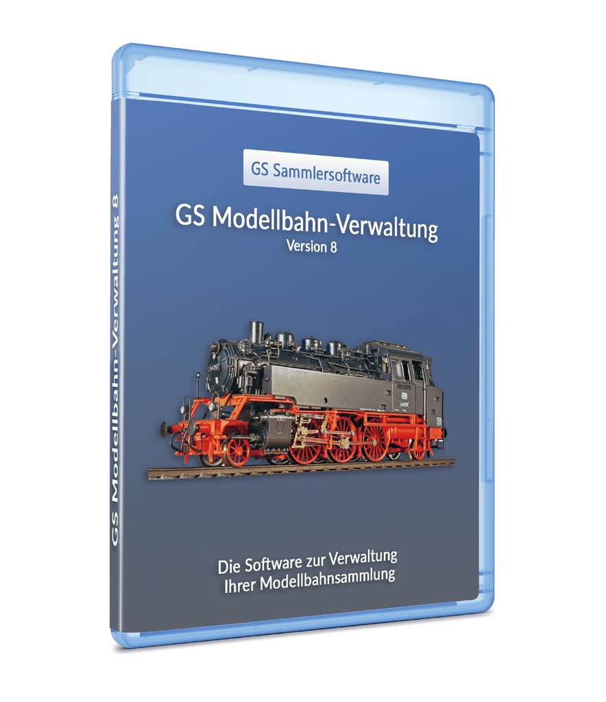 GS Modellbahn-Verwaltung 8 - Software zur Verwaltung von Modellbahnsammlungen - Datenbank Programm für Modellbahnen