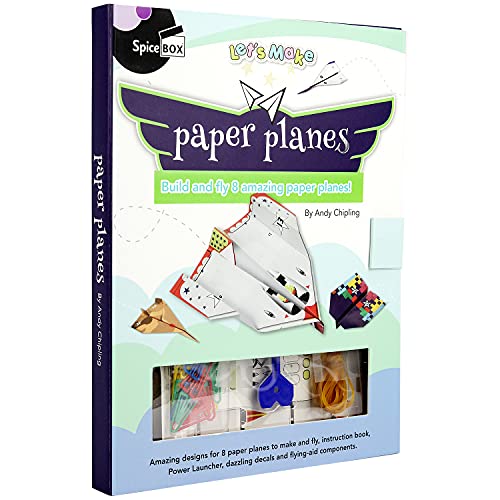 SpiceBox Children's Activity Kits Let's Make Amazing Paper Planes Age Range 8+, Multicolor (10007) by SpiceBox - Used condition - US$24.45