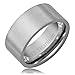 10MM Men's Titanium Ring Wedding Band | Pipe Cut | Brushed Top