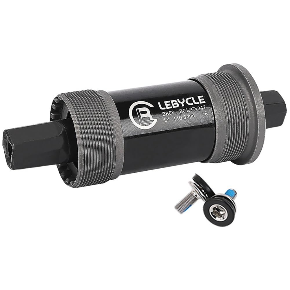 JIASHUNHE Bottom Bracket Bottom Bracket Threaded With Screws Bike Hollow Axle 110.5/113/118/120/122.5/126mm(110.5MM)