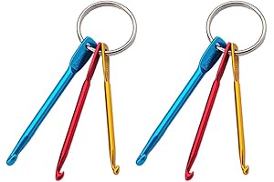 4 Sets Mini Crochet Hooks Keychain: Your Key to Endless Creative Possibilities