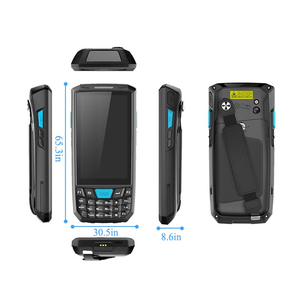 Android Barcode Scanner mit Tastatur, Android 13 PDA, 4GB+64GB Datenerfassungsgerät, QR-Code-Scanner mit N6703 1D/2D, IP66 Industrie-Handscanner mit Software