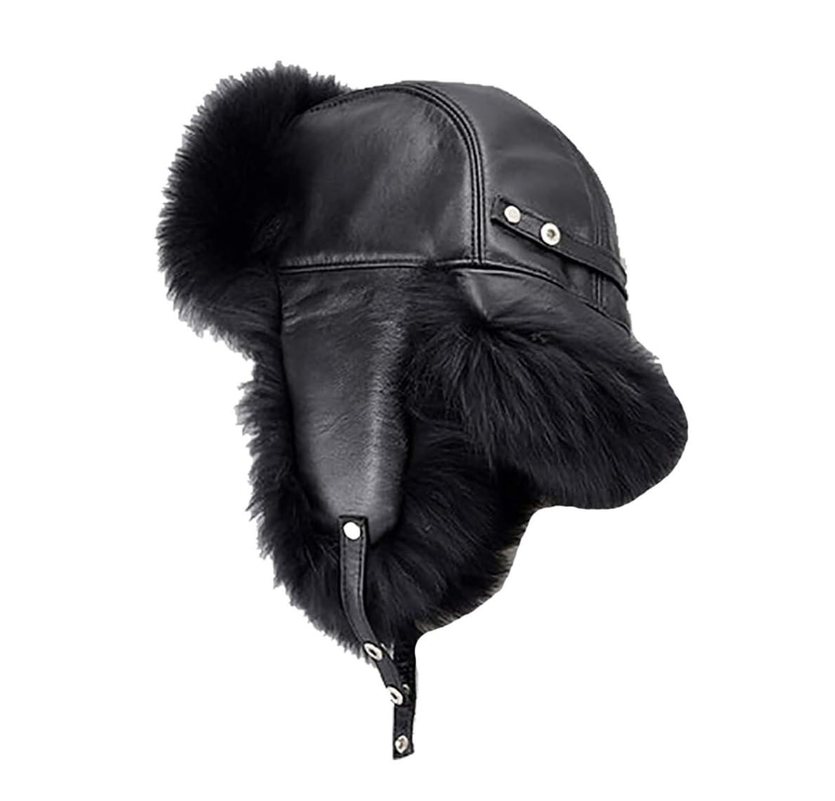 Bonnet hiver chaud épais unisexe et chapeau de chasse extérieur avec oreillettes 57cm