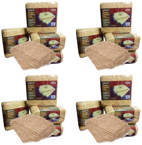 Image of PRECISION PET Chicken Nesting Pads by Petmate - 13 inch x 13 inch Premium Chicken Bedding Fit Most Nesting Boxes - 40 Pack,Beige, Made in USA