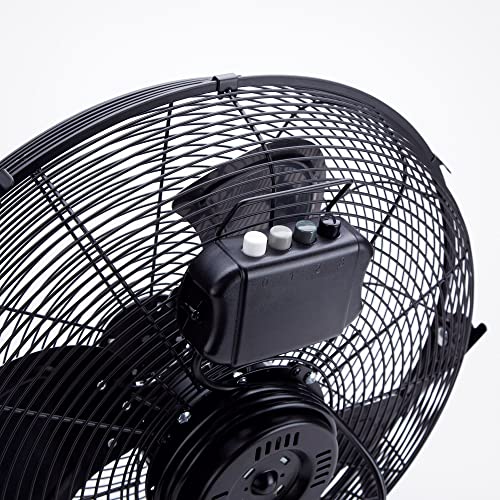 Miniatura 4 de Jata Vc3000 - Ventilador De Aire Industrial Con 3 Aspas Metálicas. Gran Ventilación. 3 Velocidades. Multiorientable. Rejilla Protectora Trasera Y Delantera. Medidas: 50 X 55 Cm