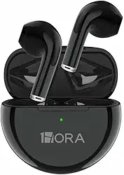 Fone de Ouvido Bluetooth Aut119n Preto Design Intra-Auricular Controle de Toque Estojo de Carregamento Compatível com Dispositivos Android Ios MPOWER