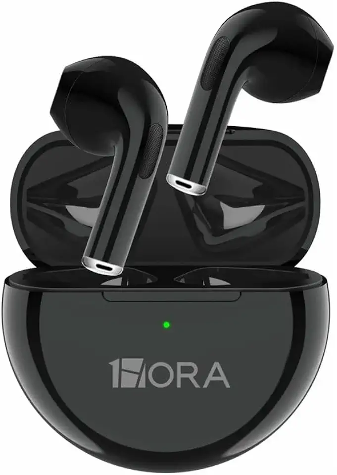 Fone de Ouvido Bluetooth Aut119n Preto Design Intra-Auricular Controle de Toque Estojo de Carregamento Compatível com Dispositivos Android Ios MPOWER