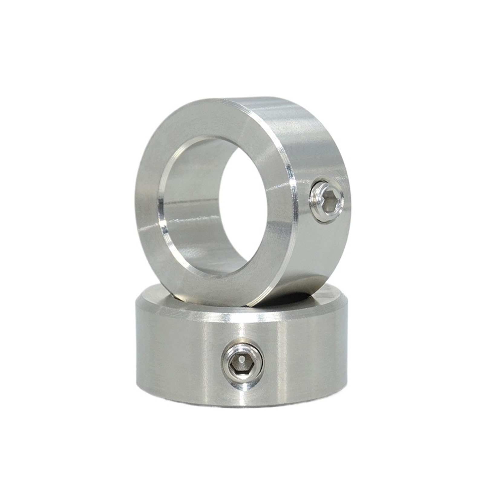 Anillo de retención del collarín del eje Collares de eje de tornillo de fijación de estilo de acero inoxidable macizo, anillo de retención de orificio, diámetro interior de 3-100mm(45-70-18 1pcs)