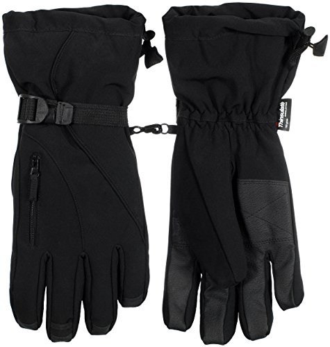 Mens Winter Gauntlet Gloves Skiing Snow Boarding Snowmobiling Sports & Working (Medium, 63373)