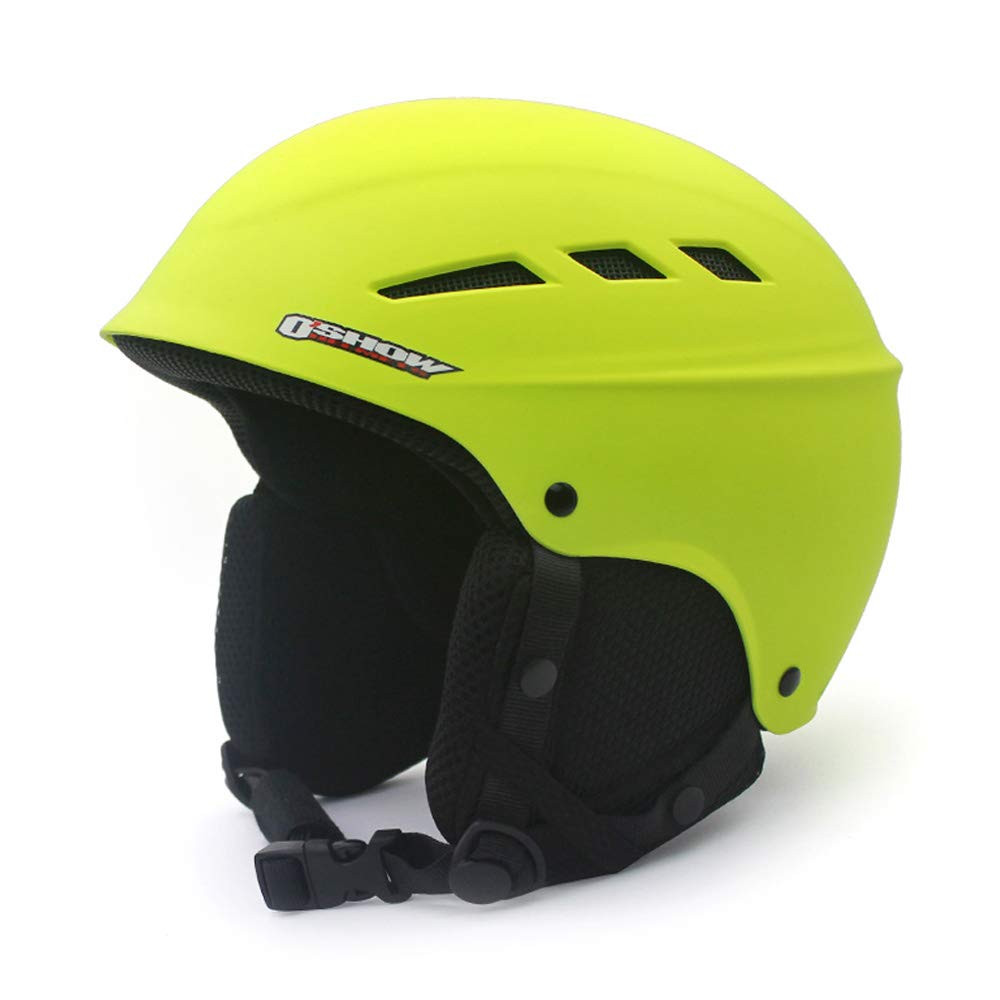 Mangen Ski Helmet Snowboard Helmet Skiing Snow Sports Helmet Outdoor Skiing Helmet (Yellow, M (57CM-58CM))
