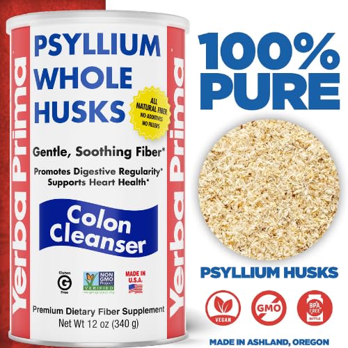 Yerba Prima Psyllium Whole Husks, 12 oz (2 Pack) - Colon Cleanser, Gluten Free, Non-GMO, Soothing Regularity — Amazon image 2