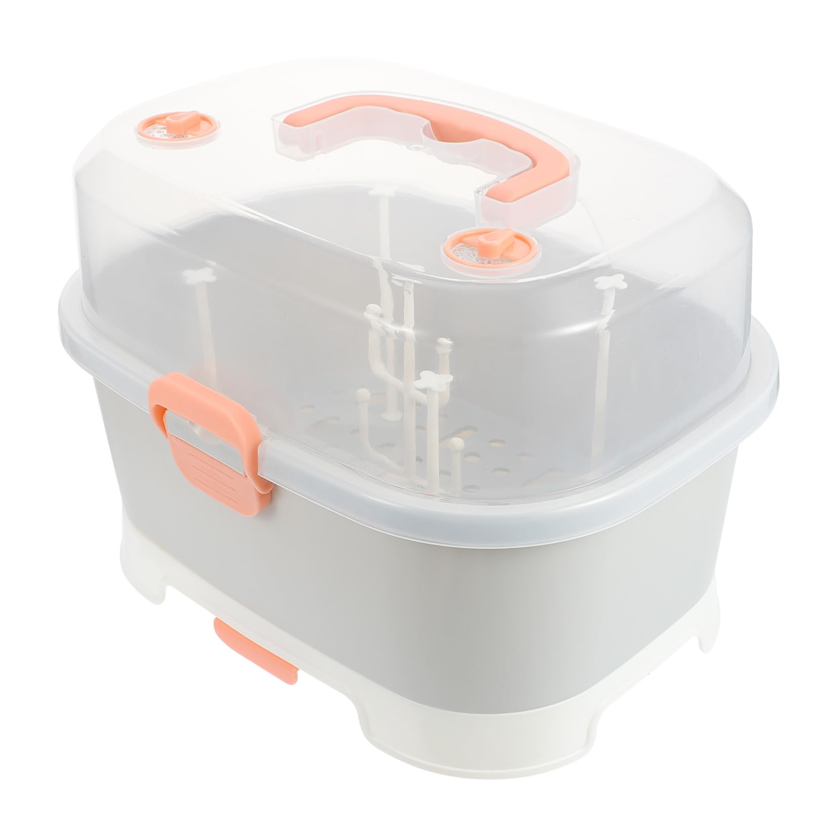 ORFOFE Aufbewahrungsbox Tragbare Großer Kapazität für Babyflaschen mit PP Material leicht zu reinigen für Reisen und Outdoor Aktivitäten Zuhause