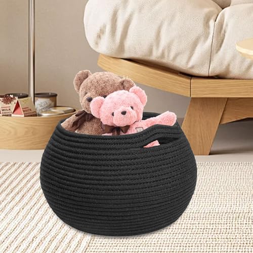 Cesta para juguetes y ropa que decora el salón con su diseño de algodón 4
