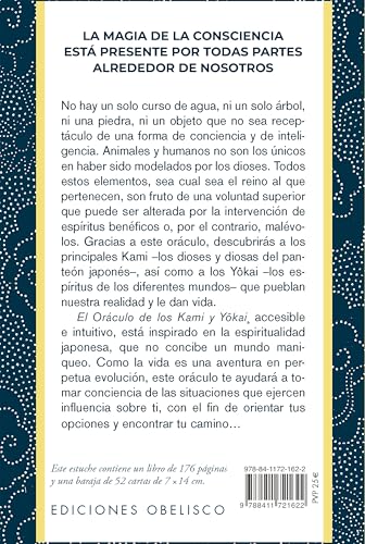 Oráculo de Kami y Yokai: magia de la consciencia La magia de la consciencia nos rodea constantemente. En este oráculo, los Kami y Yokai nos guían a través de la cartomancia y el tarot, ofreciendo sabiduría y orientación. Cada carta revela la conexión entre nuestro mundo y el ámbito espiritual, permitiéndonos explorar la profundidad de nuestra intuición y el poder de nuestra conciencia. Draw your cards and embrace the magic of your journey.