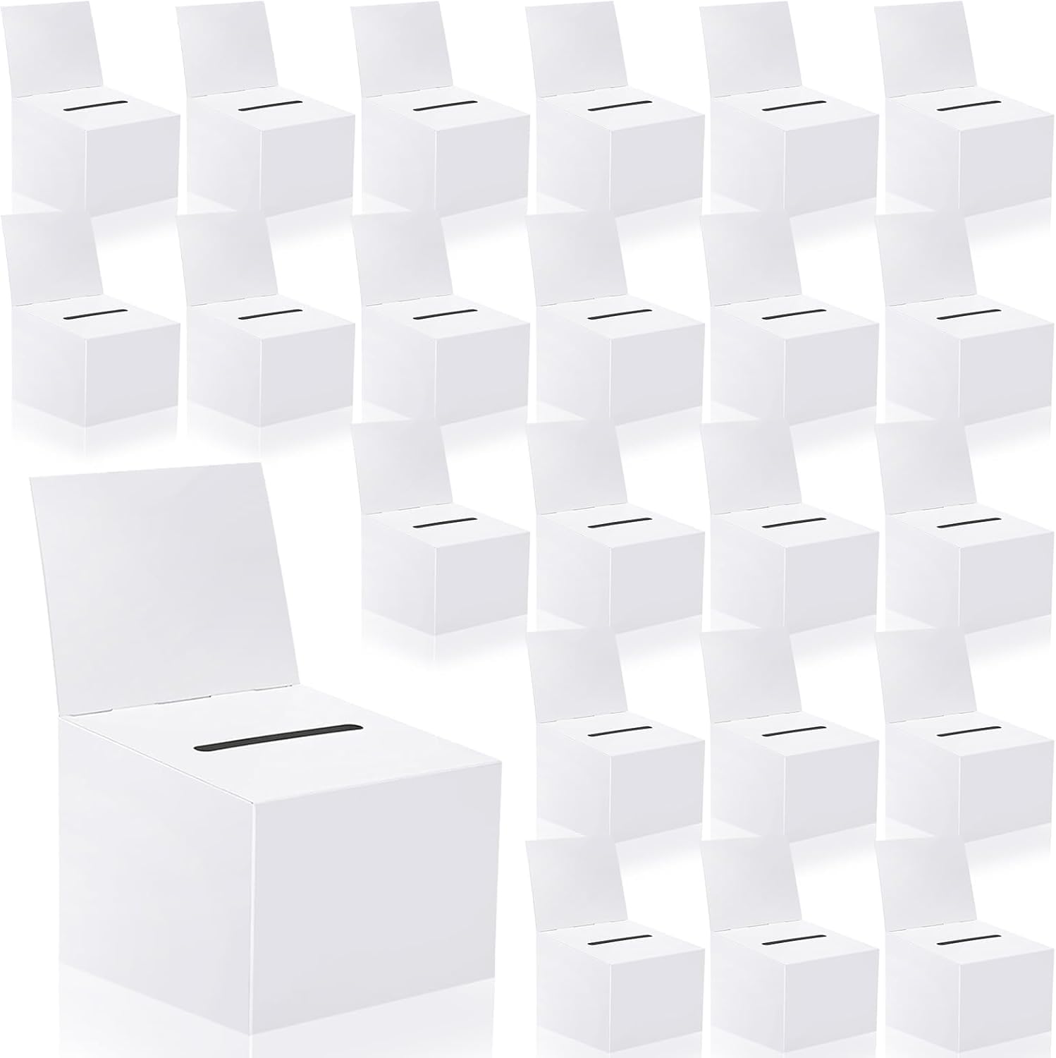 Cajas de cartón para rifas con cabecera extraíble para eventos comunitarios