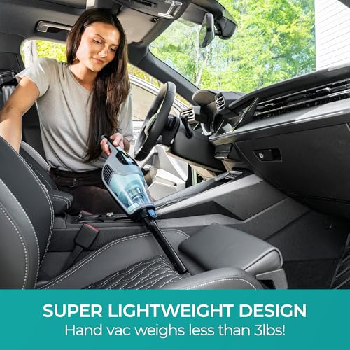 Image of Kenmore 200 Series DS2010 Cordless Stick Vacuum Lightweight Cleaner 2-Speed Power Suction LED Headlight 2-in-1 Handheld for Hardwood Floor, Carpet & Pet Hair