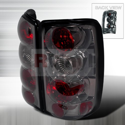 Smoke Lens Chrome Housing Tail Lights Made For 00-06 2000 2001 2002 2003 2004 2005 2006 Chevy Chevrolet Tahoe