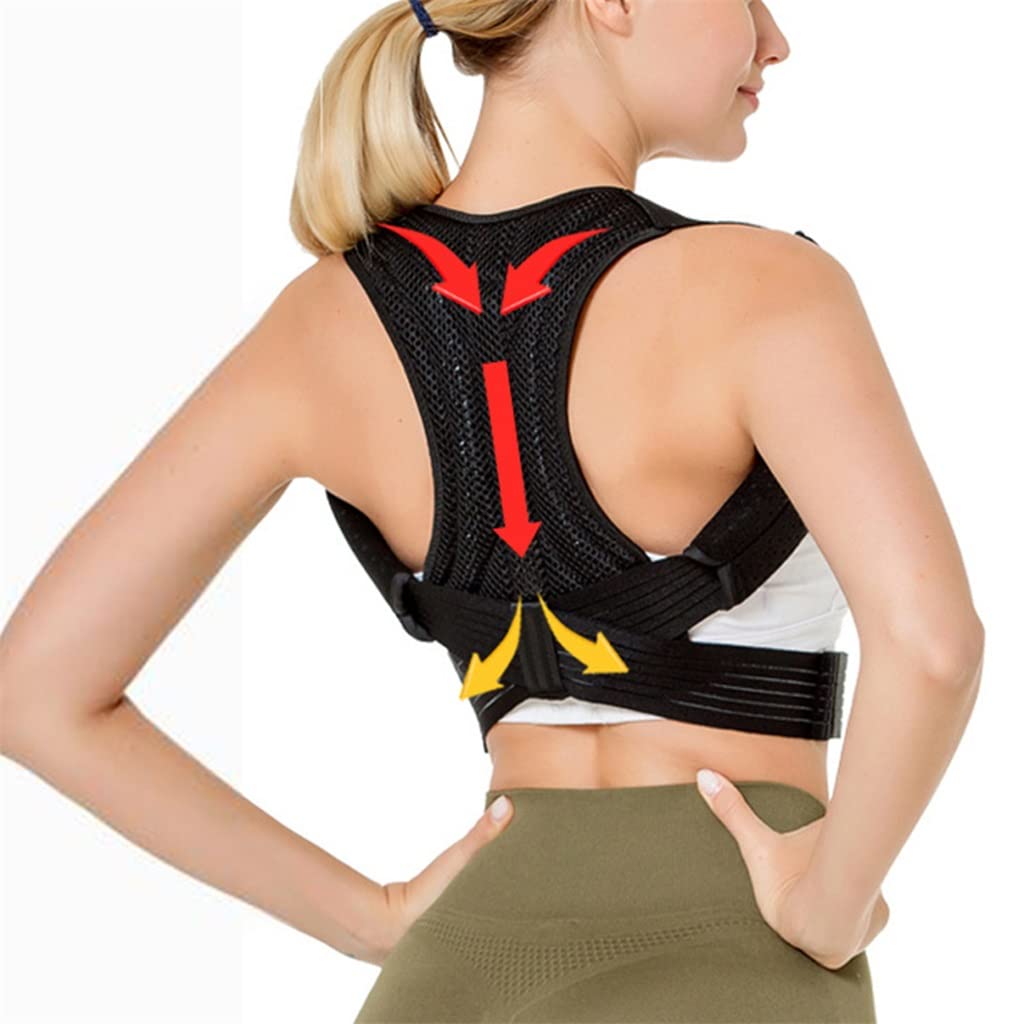 Corrección Lumbar de la Espalda de Soporte de Soporte de Soporte de Soporte de Soporte extendido de Soporte extendido (Color Negro, tamaño: código XL)