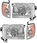 Headlight Corner Light Lamp LH RH Left Right Kit Set of 4 for 98-00 Frontier