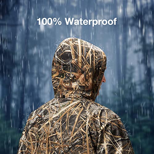 Image of TIDEWE Rain Suit, Waterproof Breathable Lightweight 2 Pieces Rainwear