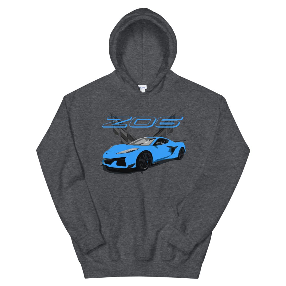 Rapid Blue 2023 C8 Z06 właściciel samochodu sportowego męska bluza z kapturem