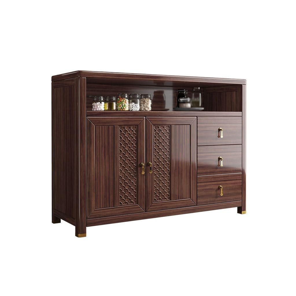 BHGFYXBS Buffet Cabinet With Double Doors & 3 Ders Slish Dining Sideboard For Home & Restaurant Kitchen T Sto Wine & Cupboard
