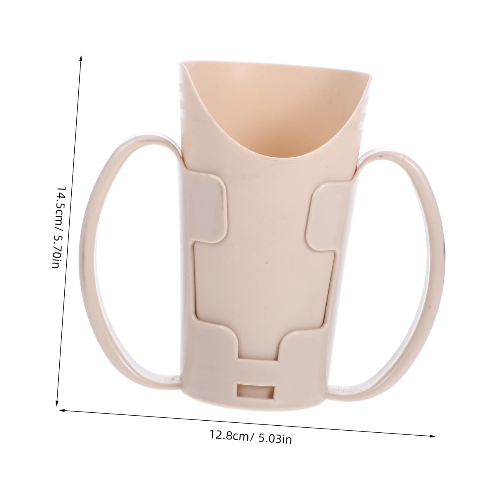 SOLUSTRE Rehabilitation Aid Cup Elderly Dysphagia Cup Sturdy Handles Leakproof Design for Seniors