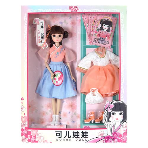 28CM Kurhn ancient Han Dynasty Ԁolls (3084-4 With orignial box)